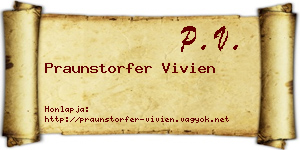 Praunstorfer Vivien névjegykártya